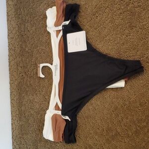 Womens Tranquil & True 3 pack Brushed Microfiber Thong Panties Size 3X  NWT